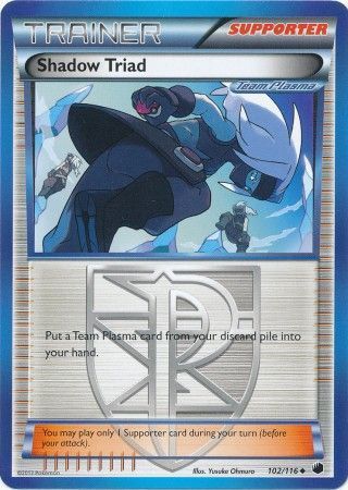 Shadow Triad - 102/116 - Uncommon Black &amp; White 9: Plasma Freeze Singles