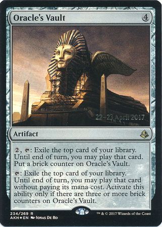Oracle&#39;s Vault 234/269 - AKH Pre-Release Foil Promo Magic: The Gathering Promo Cards