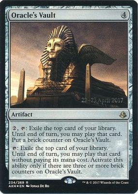 Oracle&#39;s Vault 234/269 - AKH Pre-Release Foil Promo Magic: The Gathering Promo Cards (Español)