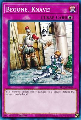 Begone, Knave! - SR10-EN038 - Common 1st Edition Structure Deck: Mechanized Madness 1st Edition Singles