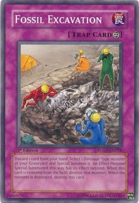 Fossil Excavation - POTD-EN058 - Common 1st Edition Power of the Duelist [POTD] 1st Edition Singles