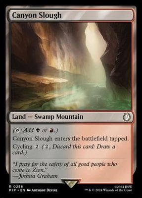 Canyon Slough 0256 Universes Beyond: Fallout Commander Singles
