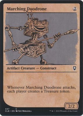 Marching Duodrone 447 - Showcase Rulebook Commander Legends: Battle for Baldur&#39;s Gate Collector Booster Singles