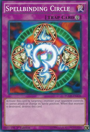 Spellbinding Circle - YGLD-ENB36 - Common 1st Edition Yugi&#39;s Battle City Deck 1st Edition (YGLD-ENB)