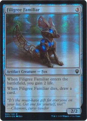 Filigree Familiar 308/361 - Foil Commander Legends Foil Singles
