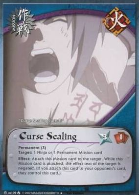 GA Curse Sealing - us109 - Uncommon Naruto: Lineage of the Legends
