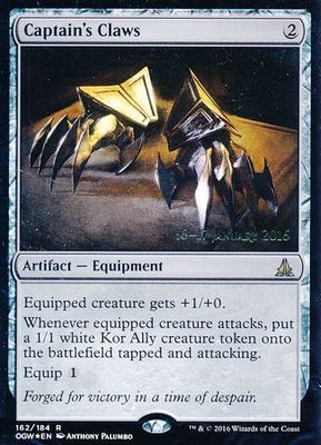 Captain&#39;s Claws 162/184 - OGW Pre-Release Foil Promo Magic: The Gathering Promo Cards (Español)