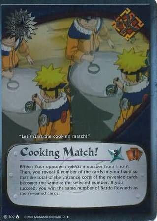 GA Cooking Match! - 309 - (Foil/Platinum Lettering) Promo Naruto CCG Promos