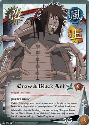 GA Crow &amp; Black Ant - N-272 - Uncommon Naruto: Battle of Destiny Foil