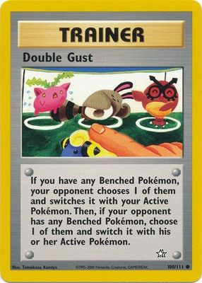 Double Gust - 100/111 - Common Unlimited Neo Genesis Unlimited Singles