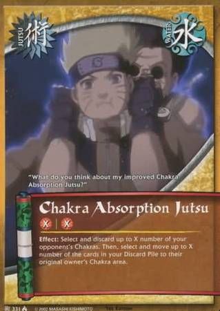 GA Chakra Absorption Jutsu - 331 - Common Naruto: Lineage of the Legends Foil