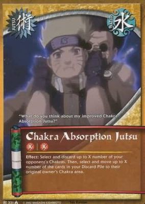 GA Chakra Absorption Jutsu - 331 - Common Naruto: Lineage of the Legends Foil