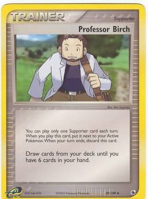 Professor Birch - 89/109 - Uncommon Ex Ruby &amp; Sapphire Singles