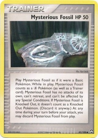 Mysterious Fossil - 85/108 - Common Ex Power Keepers Singles