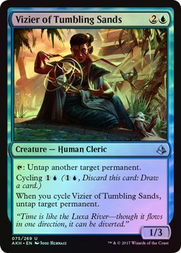 Vizier of Tumbling Sands 075/269 - Foil Amonkhet Foil Singles