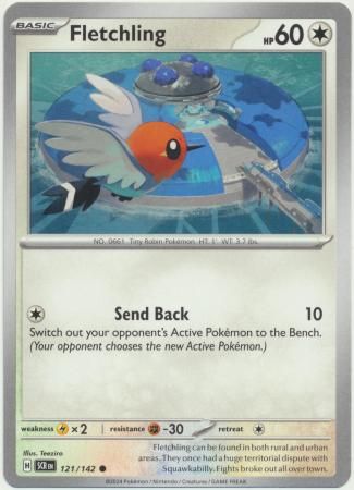 Fletchling - 121/142 - Common Scarlet &amp; Violet: Stellar Crown Singles