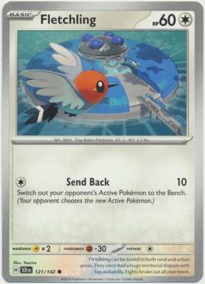 Fletchling - 121/142 - Common Scarlet &amp; Violet: Stellar Crown Singles