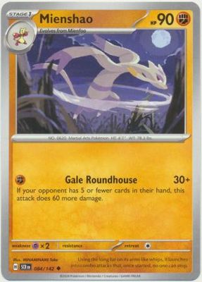 SH Mienshao - 084/142 - Uncommon Scarlet &amp; Violet: Stellar Crown Singles