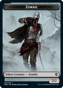 Elf Warrior // Zombie Double-Sided Token - Commander Legends (CMR) Commander Legends