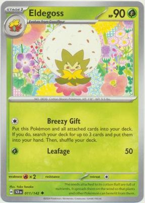 Eldegoss - 011/142 - Uncommon Scarlet &amp; Violet: Stellar Crown Singles