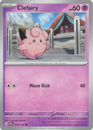 SH Clefairy - 078/167 - Common Scarlet and Violet: Twilight Masquerade Singles