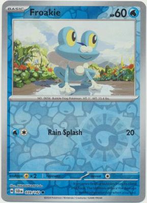 SH Froakie - 039/142 - Common Reverse Holo Scarlet &amp; Violet: Stellar Crown Reverse Singles