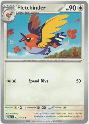 SH Fletchinder - 122/142 - Common Scarlet &amp; Violet: Stellar Crown Singles