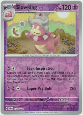 SH Slowking - 058/142 - Uncommon Reverse Holo Scarlet &amp; Violet: Stellar Crown Reverse Singles