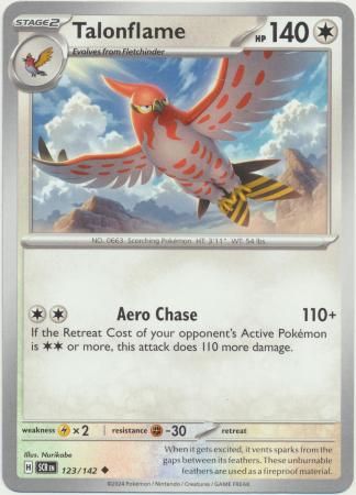 SH Talonflame - 123/142 - Uncommon Scarlet &amp; Violet: Stellar Crown Singles