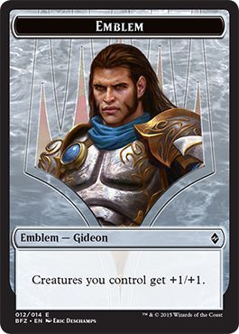 Emblem - Gideon 012 - BFZ Battle for Zendikar Singles