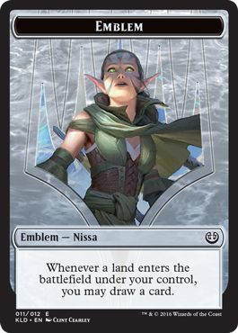 Emblem - Nissa, Vital Force 011- KLD Kaladesh Singles (Español)