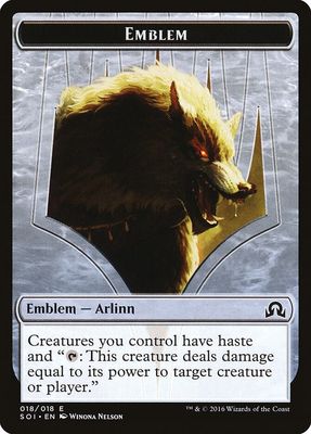 Emblem - Arlinn Kord - Shadows over Innistrad (SOI) Shadows over Innistrad (Español)