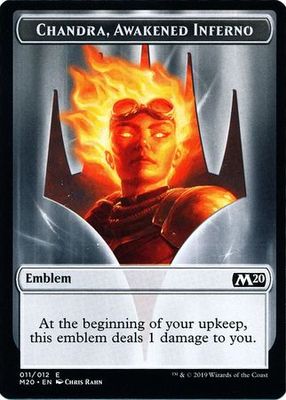 Emblem - Chandra, Awakened Inferno 011/012 Magic 2020 (M20) Singles