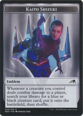 Emblem Kaito Shizuki Token 018/019 Kamigawa Neon Dynasty Singles