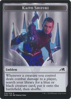 Emblem Kaito Shizuki Token 018/019 Kamigawa Neon Dynasty Singles