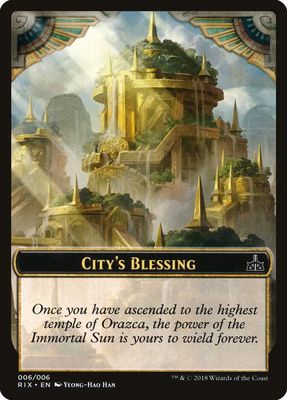 City&#39;s Blessing Token (006) - Rivals of Ixalan (RIX) Rivals of Ixalan -Foil