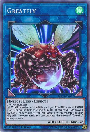 Greatfly - MP19-EN032 - Super Rare 1st Edition Yu-Gi-Oh! 2019 Mega-Tins: Gold Sarcophagus Tin Mega Pack Singles