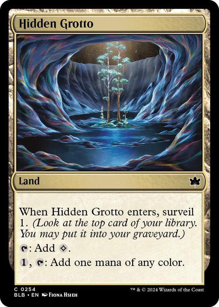 Hidden Grotto - Bloomburrow (BLB) Bloomburrow-Foil