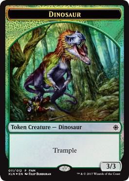 Dinosaur // Treasure (011) Token - Foil- Promos FNM Promos (Español)