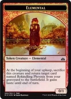City&#39;s Blessing // Elemental Double-sided Token - FNM Promos (FNM) FNM Promos (Español)