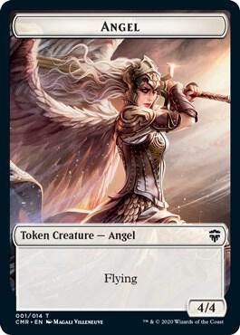 Angel // Treasure Double-Sided Token - Commander Legends (Foil) Commander Legends