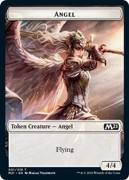 Angel // Demon Double-sided Token - Core Set 2021 (M21) Core Set 2021-Foil