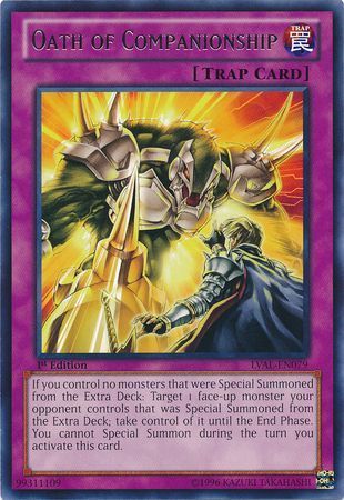 Oath of Companionship - LVAL-EN079 - Rare 1st Edition Legacy of the Valiant 1st Edition Singles