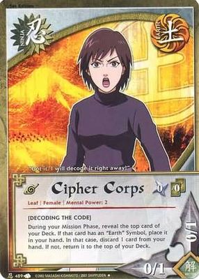 SH Cipher Corps - 489 - Uncommon Naruto: A New Chronicle Foil