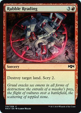 Rubble Reading 110/259 - Foil Ravnica Allegiance Foil Singles
