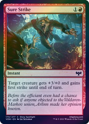 Sure Strike 179/277 - Foil Innistrad: Crimson Vow Foil Singles