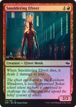 Smoldering Efreet 115/185 - Foil Fate Reforged Foil Singles (Español)