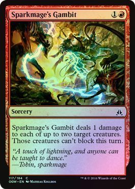 Sparkmage&#39;s Gambit 117/184 - Foil Oath of the Gatewatch Foil Singles