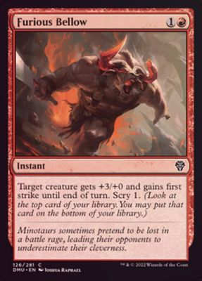 Furious Bellow 126/281 - Foil Dominaria United Foil Singles