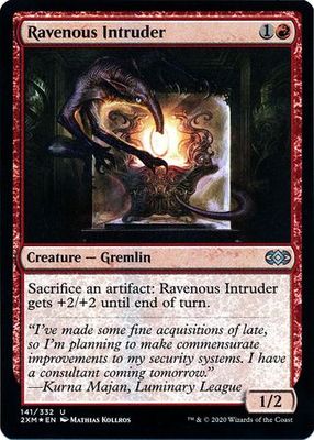 Ravenous Intruder 141/332 - Foil Double Masters Foil Singles
